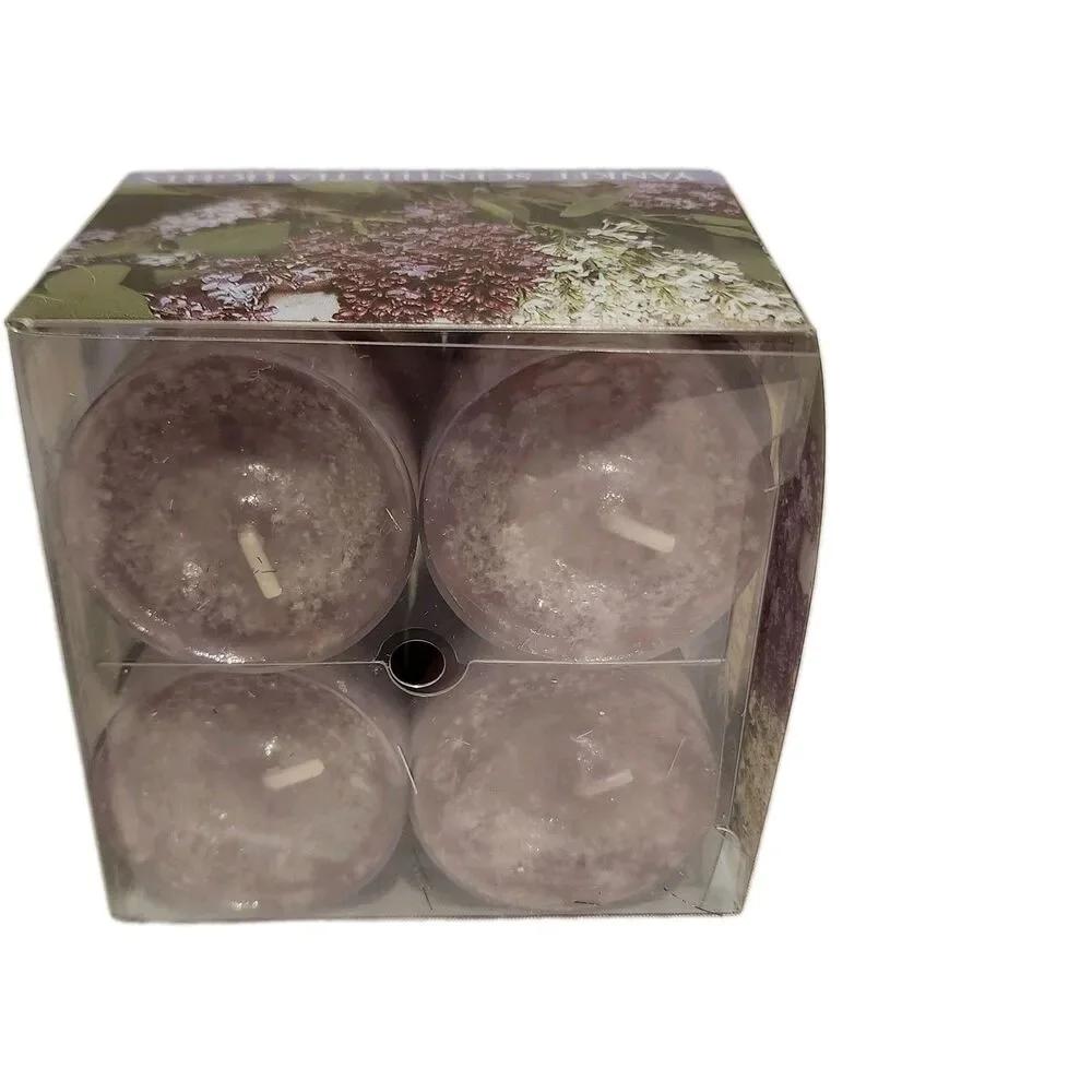 Vintage Yankee Candle Botanical Tea Light And Votive Set Lilac Blossom NIB